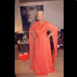 Sawsan Badr Instagram - Dress designed by @eli.thelabel at @saphircouture hair by @islamzakisalon
