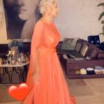 Sawsan Badr Instagram – Dress designed by @eli.thelabel at @saphircouture hair by @islamzakisalon