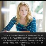 Saxon Sharbino Instagram - Watch Touch tonight at 8:00 on Fox! #touch #fox #amelia