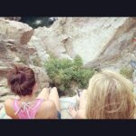 Saxon Sharbino Instagram - Lil cliff jumping Lil rock climbing