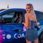 Saxon Sharbino Instagram - can you think of a better coachella pic background? i can’t. 🌼💋 thank you @bmw not only for the amazing experience but for the best trip to & from Indio. 🌵i am in love with the new iX 💕 @bmw #roadtocoachella #theix #bmw #bmwi #bornelectric