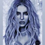 Saxon Sharbino Instagram - @kiarash_hd drew this drawing of me 💜 thank youuu