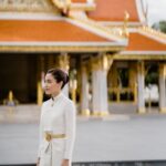 Sean Jindachot Instagram - Where we first date. “วัดภูเขาทอง” #pipajindaซึ่งกันและกัน