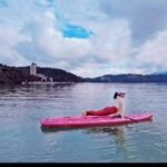 Selena Lee Instagram - 包場就聽過，包湖都係第一次🤣 台灣日月潭🌈 Sun Moon Lake in Taiwan is a true beauty, especially when you have the entire lake to yourself!!!! #selenalee #sunmoonlaketaiwan #stabduppaddle #supYoga #travelwithS #日月潭景點
