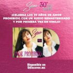 Selena Quintanilla Instagram - Celebra el 30° aniversario de ‘Amor Prohibido’ de Selena 🌸🩷 con las ediciones especiales en Picture Disc, LP a Color y CD. Preventa disponible en  udiscover.mx