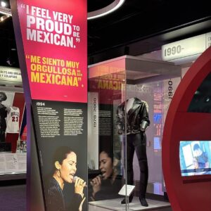Selena Quintanilla Instagram - Worn at the 14th Annual Tejano Music Awards in 1994, this iconic Selena outfit was donated to the Smithsonian Museum in 1998. It is now on display at the Smithsonian National Museum of American History’s “Entertainment Nation” exhibition. 

Cool fact: Selena performed “Dondequiera Que Estes” with the @barrioboyzz and “Bidi Bidi Bom Bom” with Los Dinos at the TMAs. 

Read more about in the LINK IN BIO 

@billboardlatin @smithsonian.nhm @billboard