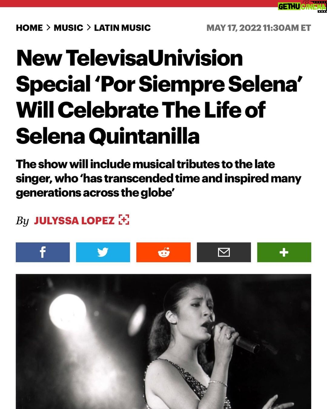 Selena Quintanilla Instagram - LINK IN BIO: SPECIAL ANNOUNCEMENT 📣 New TelevisaUnivision Musical Tribute Special ‘Por Siempre Selena’ Will Celebrate The Life of Selena Quintanilla ¡ANUNCIÓ ESPECIAL! 📣 Nuevo tributo músical especial de TelevisaUnivision ‘Por Siempre Selena’ celebrará la vida de Selena Quintanilla #PorSiempreSelena