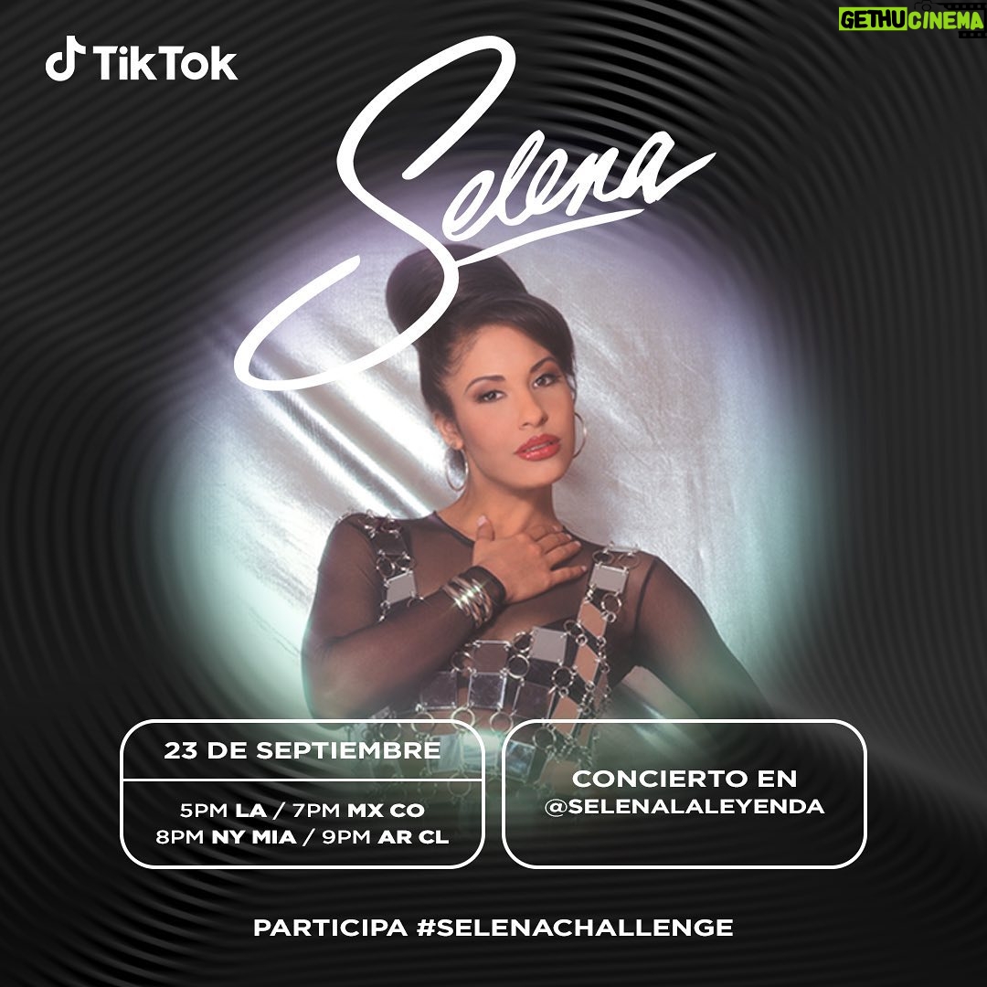 Selena Quintanilla Instagram - Special livestream on Selena’s official @TikTok account TOMORROW. Don’t miss it! #SelenaEnTikTok #SelenaQuintanilla #SelenaChallenge Transmisión especial en la cuenta official de Selena en @TikTok MAÑANA. ¡No te lo pierdas! #SelenaEnTikTok #SelenaQuintanilla #SelenaChallenge