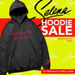 Selena Quintanilla Instagram - 🚨𝐒𝐀𝐋𝐄 𝐀𝐋𝐄𝐑𝐓🚨 ⁣⁣ Get this cozy “Selena es mi Reina” Hoodie, with the signature Selena logo on the left sleeve cuff. ⁣⁣ ⁣⁣ 🛍𝐎𝐍 𝐒𝐀𝐋𝐄🛍⁣⁣ Reg. $30 NOW $19.99!⁣⁣ Q-Productions.com : LINK IN BIO