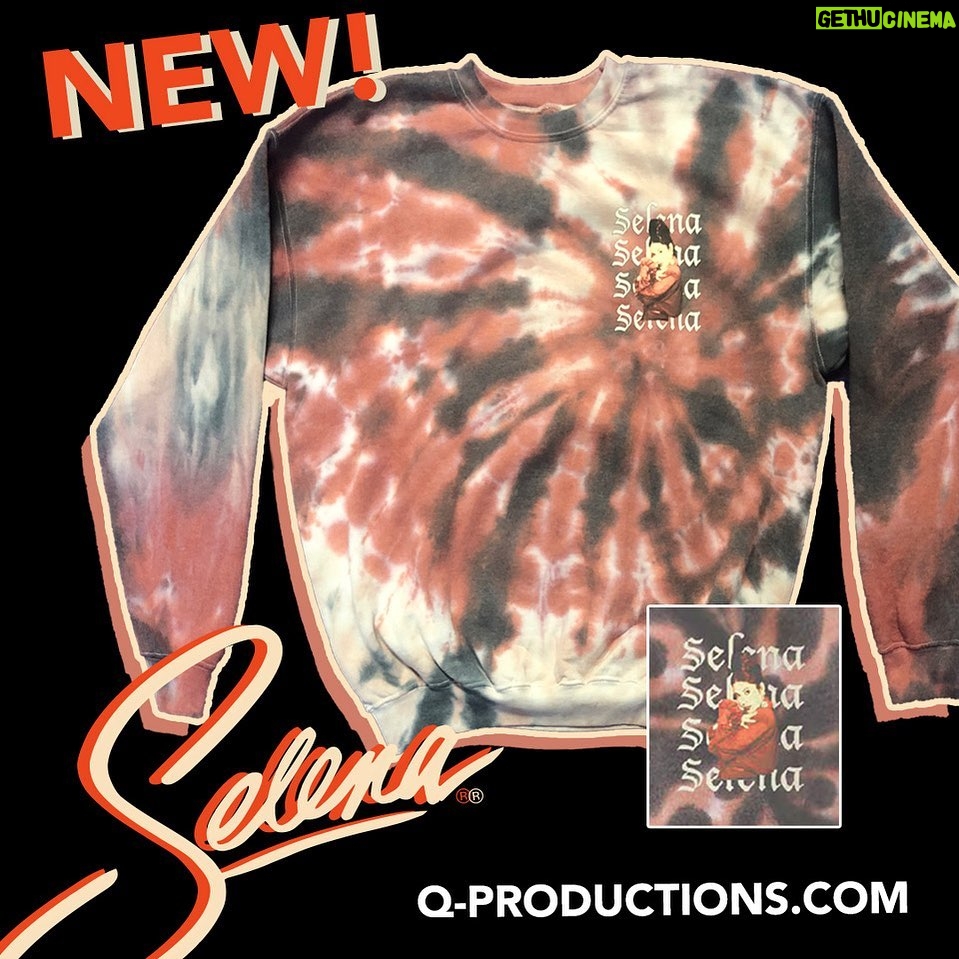 Selena Quintanilla Instagram - 🔗 LINK IN BIO ✨NEW!✨ Junior French terry crew sweatshirt in tie-dye patean. Available at www.q-productions.com