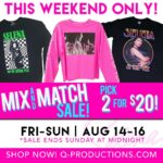 Selena Quintanilla Instagram - ⭐️𝐌𝐈𝐗 & 𝐌𝐀𝐓𝐂𝐇 𝐒𝐀𝐋𝐄⭐️⁣ This weekend only ⁣ Pick 2 for $20 on these selected items.⁣ Sale ends this Sunday, Midnight!⁣ Shop at www.q-productions.com
