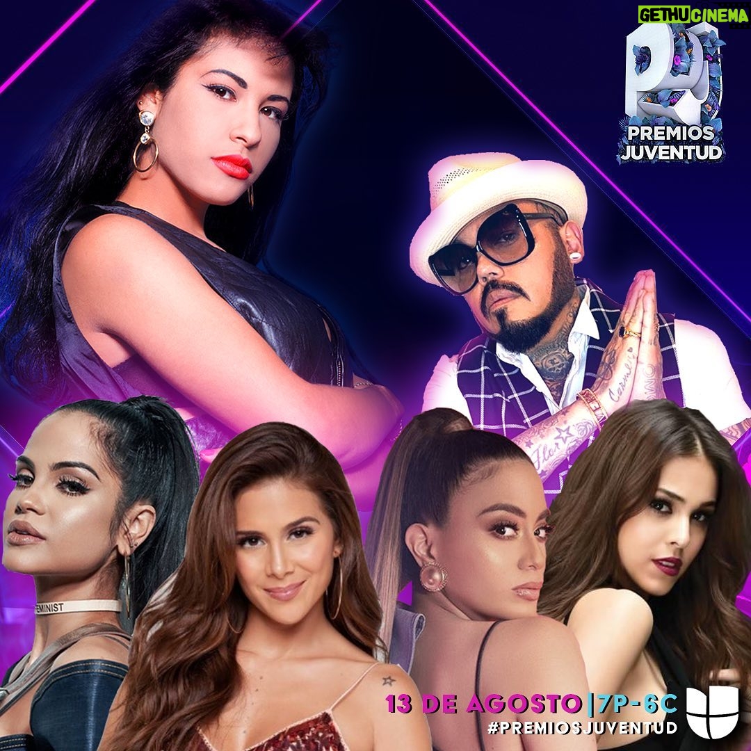 Selena Quintanilla Instagram - Set your DVRs, only 6 days til @premiosjuventud 2020! LIVE! Thursday, Aug 13th with a special presentation celebrating Selena’s music and legacy. Produced by her brother, @abquintanilla3 and featuring @nattinatasha, @allybrooke, @dannapaola y @greeicy1. Don’t miss it! 7P|6C on Univision ¡Solo faltan 6 días para los @premiosjuventud 2020! ¡EN VIVO! Jueves, 13 de agosto con una presentación especial que celebra la música y el legado de Selena. Producida por su hermano, @abquintanilla3 y con @nattinatasha, @allybrooke, @dannapaola y @greeicy1 ¡No te lo pierdas! 7P|6C por @Univision #premiosjuventud