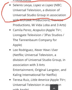 Selenis Leyva Instagram - I love being an actor ! I really do ! Every once in awhile you hit the jackpot and land a job that changes your life . That’s what I feel for #lopezvslopez and my fam there ! @georgelopez @mayanlopez @almadrigal @mattshively @enkyboys @debbywolfe so many wonderful artist! Grateful the strike is over . Grateful for this @imagenfound nomination. Let’s go ! Check us out on  #netflix @nbc  #bestsupportingactress #comedy #gracias 🙏🏽💋 congratulations George on your nomination #bestactor #comedy