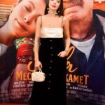 Selin Şekerci Instagram - Hoşçakal Berlin bizi çok mutlu ettiniz🥂💜 Full look : @miumiu Styled by: @hakanbahar0 🌹 @orchestracontent 📸: @buketakbaba @lappartistanbul 💜🥂