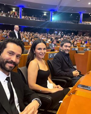 Selin Yeninci Instagram - many thanks to @europeanparliament @luxaudienceaward @burningdaysmovie 
💙💙💙
