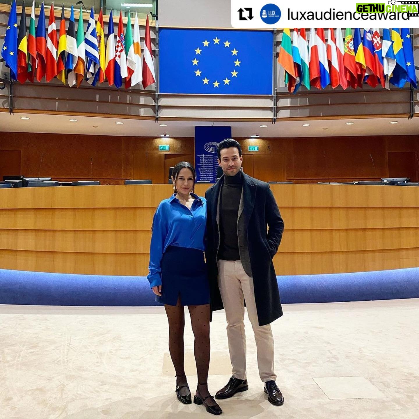 Selin Yeninci Instagram - #Repost @luxaudienceaward with @use.repost ・・・ Selin Yeninci and Ekin Koç, actors of the LUX Audience Award nominated film Burning Days by Emin Alper at the European Parliament and Cinéma Galeries for a screening followed by a Q/A session 🎥🇪🇺 Show your love for European film: watch and rate Burning Days at 🔗 luxaward.eu | link in bio