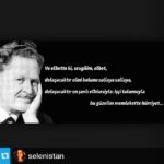 Selma Ergeç Instagram - #Repost from @selenistan with @repostapp --- 1 Mayıs ;artık kapatılan yolların, toplanan çöp konteynırlarının, şehre yığılmış binlerce polisin , korkunun provokasyonun , çatışmanın , kurmacaların , gereksiz tutuklamaların, şiddetin ,baskının , kalpsizliğin duyarsızlığın günü oldu ..Amaç unutturulmaya ,çatışmaya teşvik ortamı doğurmaya çalışılıyor artık.. Ne yazık di mi .. Sen günlerdir sürdürdüğün teşkilatlı bir planlamanın sonucu binlerce polisi koca bir kente nizami bir şekilde koyabil ama bir maden ocağına 3 tane yaşam odası koyama; güvenlik eksikliğiyle ilgili yapılan önergeyi meclisinde reddet büyük facialara yol aç ! Sen yolda dahi düzgün yürüyebilmeni sağlayan taşlarını döşeyen o emekçiyi görmeZden gel , o arşa değecek gökdelenlerini yapabilmek için yüksekte ölüm ruletine maruz kalmış işçilerin güvenlik önlem ve taleplerini geçiştir, insan hayatını şansa bırak , veee tüm bunların üstüne bir de bayramlarına taş koy ! Sonra o taşlar gün gelip kalbini camını damını kırdığında hatta kasıtlı kırdırdığında bir sürü masumu ,alınteri sanatçısını da düşman,suçlu, anarşist ilan et; yargıla , infaz et!! Sanki hiç buna katkın yokmuş gibi .. Sen ki yüzyıllardır bu dünyada yaşamış ve hiç ölmeyecekmiş gibi olan zihniyet! Sen ki ister çoğul ister tekil ister bu ülkede ister başka,insanlık tarihi yazılmaya başladığından bu yana berigelen, karanlığın esiri olmuş ,içini kötülük hırs öfke, iktidar ,para mevki şan şöhret madde aşkı bürümüş ,ey güzelim -ey cânım varoluş... ! Şairin dediği gibi bir gün bu dünya soğuyacak ve tekrar varolduğunda ,belki de insanın yaradılışında bulunan bu 'Sen' tohumu ortadan kalkacak ve işte o zaman dünya en büyük bayramını kutlayacak... Şenliklerle halaylarla elele .. #1mayıs #1MayısİşçiVeEmekçininBayramıKutluOlsun
