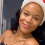 Serayah Instagram - Squeaky clean & sweet dreams 💤 #rayfreshfacefriday ✨Diaphragmatic, breathing calms the nervous system ✨ This is not a paid promotion post.