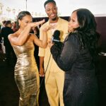 Serayah Instagram - ESSENCE BLACK WOMEN IN HOLLYWOOD The love & support was palpable in the room. I’m incredibly inspired ✨🤎🌟✨💛 Hair @anittriaw Face @vickygmakeup Stylist @marquisemiller @aaronchristmon Dress @retrofete Jewels @alexisbittar clutch @jeffreylevinson 📸 by @swurv3