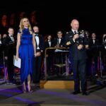 Serena Autieri Instagram – ‘Melodie d’autore in una serata di maggio’
Una serata magica immersa nella splendida cornice del Parco Archeologico del Colosseo di Roma.
Grazie @aeronautica.militare per avermi voluto ancora una volta al suo fianco.

Abito: @giorgioarmani 
gioielli: @roberto_coin
