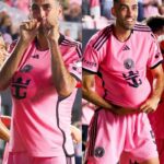 Sergio Busquets Instagram - Feliz por la victoria y por el gol con dedicatoria especial 🫶🏼🤰🏼🩷🖤