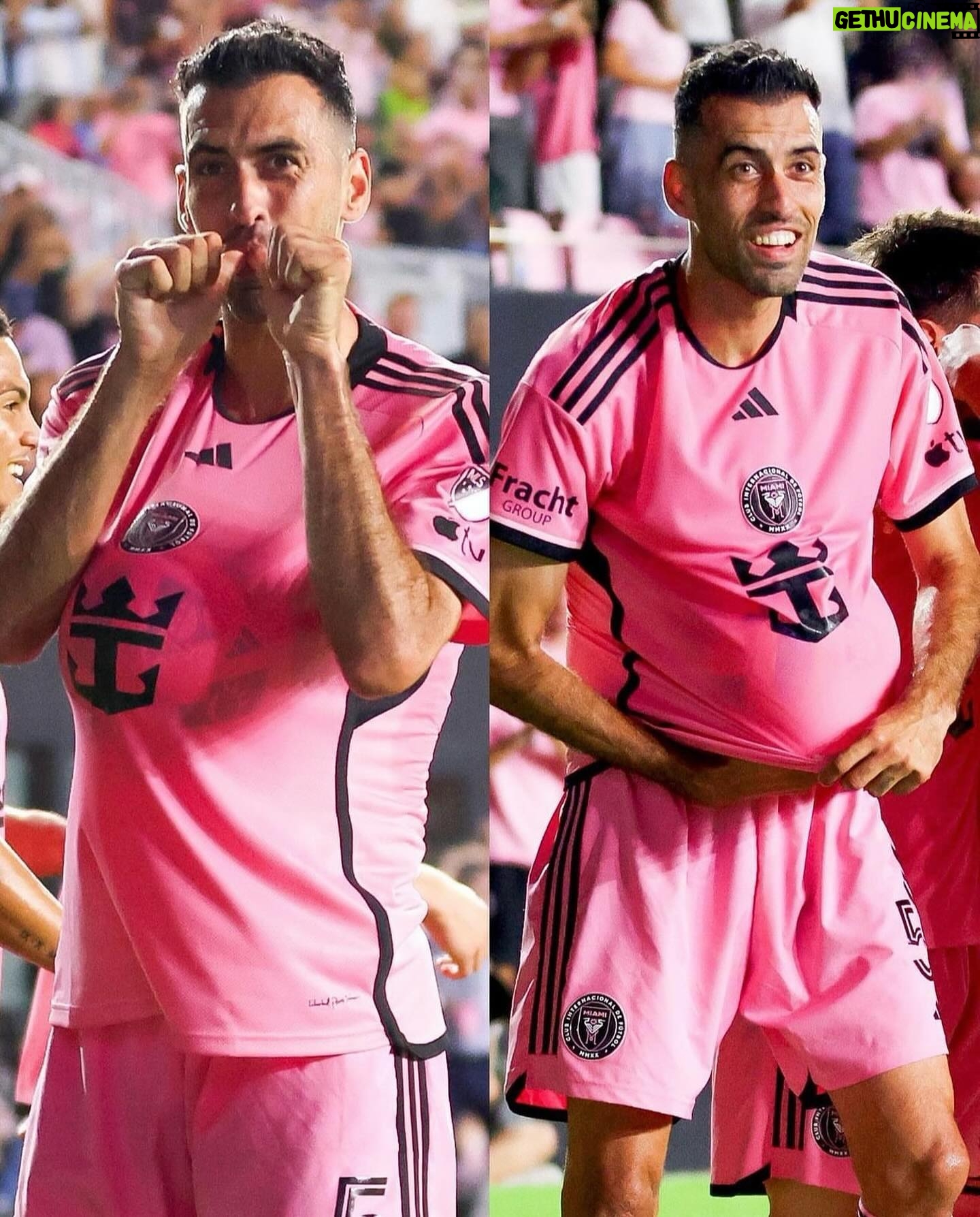 Sergio Busquets - 323.4K Likes - Feliz por la victoria y por el gol con dedicatoria especial 🫶🏼🤰🏼🩷🖤
