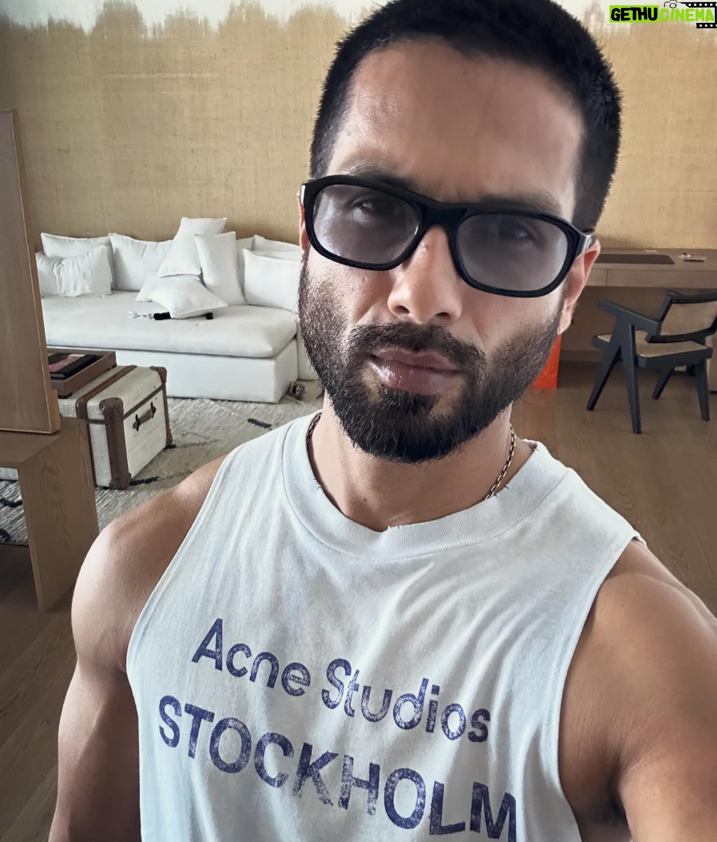 Shahid Kapoor Instagram - Gooood morning. Keep it real and always make it count. 💕