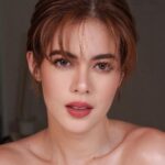Shaina Magdayao Instagram - Want to have bangs? Visit Ystilo Salon and have your hair stylist trim your bangs with finer strands. Feathered bangs are a great option for ladies with oval-shaped faces. #YstiloSalon #WeKeepYouInStyle #salonph #ystilo