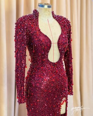 Shaina Magdayao Instagram - Celebrity enchantment at its finest! ✨🔥

@shaina_magdayao graces the 28th 부산국제영화제 Busan International Film Festival (BIFF) in a custom #EhrranMontoya Marsala red long sleeve serpentine gown. 

The fully beaded ensemble, featuring a unique deep neckline and captivating texturized crystals, highlights her beauty with elegance and sophistication, embellished with dangling beads adding a touch of allure, perfectly complementing her character. 

Styled by @adrianneconcept 
Earrings by @jmajewelry 
Gown by @ehrranmontoya 

#28thBusanInternationalFilmFestival 
#BIFF2023 #BIFF #BusanInternationalFilmFestival
#BusanInternationalFilmFestival2023 

#EhrranMontoya #EhrranMontoyaAtelier #ShainaMagdayao ABS-CBN ABS-CBN News