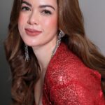 Shaina Magdayao Instagram - Merry @asapofficial Christmas from @shaina_magdayao! Ending 2023 with ultra-fresh makeup and voluminous hair, as a singer. 😉 Thank you for another wonderful year, @shaina_magdayao! We love you so much. Makeup by @jigsmayuga Hair by @iammjrone Styled by @styledbyabbypaulino Thank you @edith.farinas and @yanie_camante! #MakeupByJigsMayuga