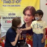 Shaina Magdayao Instagram - STRANDS OF HOPE update!!!! 🫶🏻💇‍♀️ December 15th was an extra special day! ♥️ We paid the headquarters of KYTHE FOUNDATION a visit to meet a few of our little KYTHE cancer warriors. As part of my lifetime passion project with the @kythefoundation in support of pediatric cancer patients under their care, I was sooo blessed to meet my beneficiary - the adorable darling, who was unfortunately diagnosed with acute lymphoblastic leukemia …..to FINALLY turn over Ate Shaina’s hair. 🤍🌟 As of today, we have turned over 10 wigs to Kythe (wig maker needs 8-9 donors to be able to create 1 wig depending on the quality and thickness of donated strands) ⭐️ I also learned that we have been getting “hair donations” all the way from Italy and Singapore 🥹😭🌍 Sa aming over 100 donors and counting, SALAMAAAAT!!! More wigs in production for our Little Cancer Warriors! 💪 On behalf of our Kythe Cancer Warriors, maraming maraming maramiiiing salamat po 😭♥️ Lifetime commitment na ni Ate Shaina ang SOF for the love of Kythe kids. I promise!!! 🤍 Let us also pray that this covid and walking pneumonia bug goes away so that Ate Shaina will be allowed to visit the hospitals next time 🤍 I would also like thank @JOLLIBEE @YSTILOSALON @LANDERSPH for supporting “Strands of Hope” and for sharing your blessings with our Kythe cancer warriors 🫶🏻 To donate, please visit Kythe Foundation’s website at www.kythe.org or reach out to Kythe’s Facebook and Instagram accounts 🤍 #StrandsofHope #CancerPatients #PediatricCancerPatients #KytheFoundation #Hope #Volunteer #SERVE #donate #share #haircut
