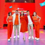 Shaina Magdayao Instagram - @itsyourluckydayna x @itsshowtimena x @shopee_ph with Kuys Jugs Kuys Teddy and PapaLuuuu with our super na miss kong Lucky Fam🧡