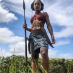 Shaina West Instagram - “Turn your back and see how true my aim is.” The name is “ESI”, Agojie Army Lieutenant & Spear of Dahomey. #TheWomanKing @womankingmovie @womankingfilm