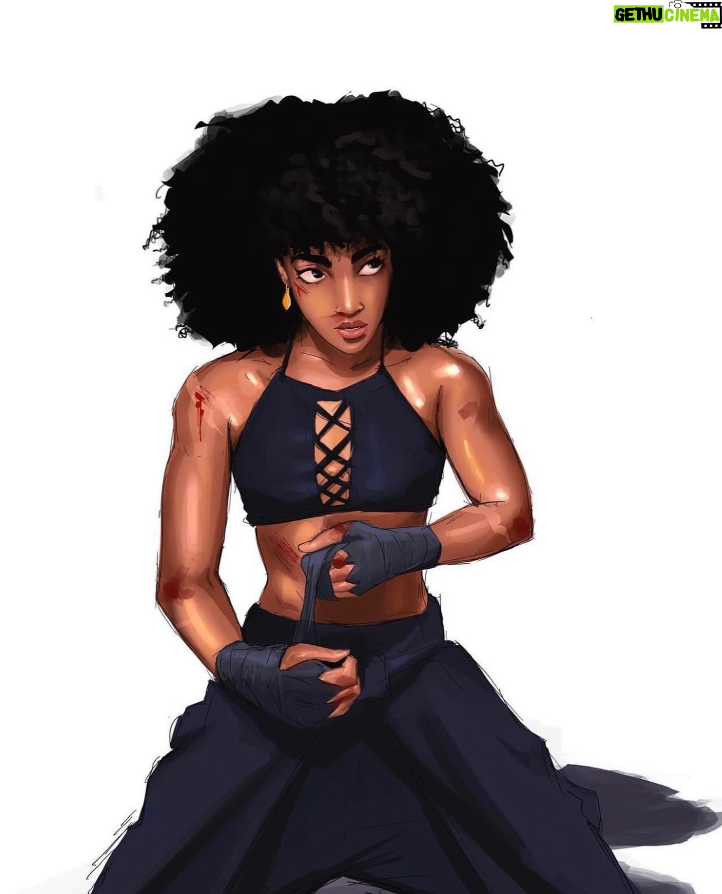 Shaina West Instagram - AI art is cool and stuff but there’s just something so special about another human encapsulating your essence and expressing it onto a blank page. I think it’s kinda magical. 🧙🏽♀️✍🏾✨ #FanArtFriday Thanks and massive props to: @caley.inks @ridartwork @dev_da_vinci @apex_verse @frostedtatts @bflybydesign @izagi_official @mac_art8 @mac_haka @andreas.seltmann