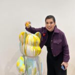 Shaira Diaz Instagram - This is how we welcome May! We drip-painted this huge bear from @paintitfun.ph in the vibrant colors of Unang Hirit this morning. Now, we call it the UH bear! 💛🧸 ang saya! 🎨 Sayang, I didn’t manage to catch the others in time 😟 Anyway, have a great day, everyone!
