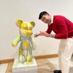 Shaira Diaz Instagram - This is how we welcome May! We drip-painted this huge bear from @paintitfun.ph in the vibrant colors of Unang Hirit this morning. Now, we call it the UH bear! 💛🧸 ang saya! 🎨 Sayang, I didn’t manage to catch the others in time 😟 Anyway, have a great day, everyone!