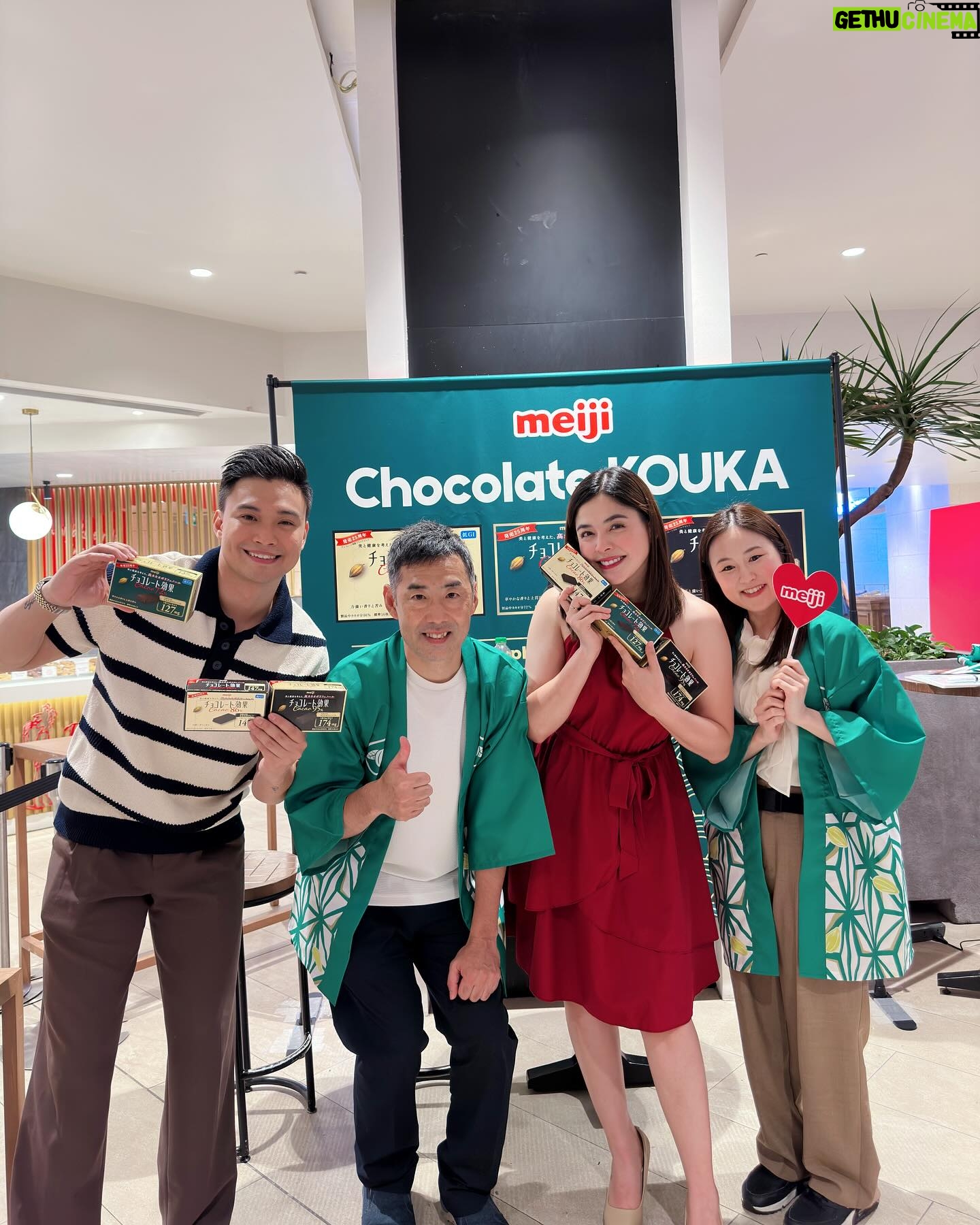Shaira Diaz Instagram - Yesterday’s gathering was a delightful tribute to Meiji’s Chocolate Kouka, where each bite embodies perfection. 😍 Treat yourself and your loved ones to the rich, bold flavors of Chocolate Kouka’s dark chocolate, available in three variations – 72%, 86%, and 95% – each meticulously crafted for both beauty and health benefits. Now, with Chocolate Kouka, enjoy guilt-free indulgence! It’s your ultimate chocolate fix! 👍🏻🍫 Thank you to eveyone who joined us! Special thanks to the @meiji.ph family for your unwavering trust. Team Baba sends love your way! 🍫❤️😘