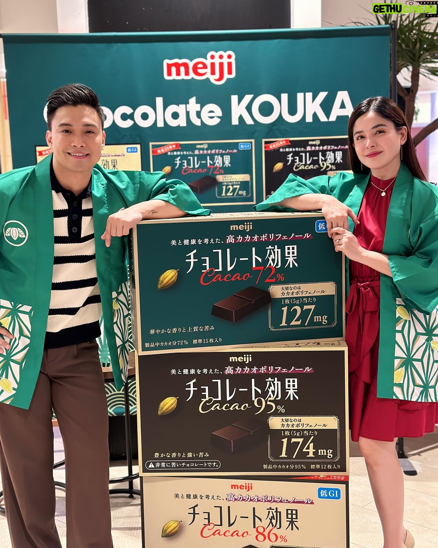 Shaira Diaz Instagram - Yesterday’s gathering was a delightful tribute to Meiji’s Chocolate Kouka, where each bite embodies perfection. 😍 Treat yourself and your loved ones to the rich, bold flavors of Chocolate Kouka’s dark chocolate, available in three variations – 72%, 86%, and 95% – each meticulously crafted for both beauty and health benefits. Now, with Chocolate Kouka, enjoy guilt-free indulgence! It’s your ultimate chocolate fix! 👍🏻🍫 Thank you to eveyone who joined us! Special thanks to the @meiji.ph family for your unwavering trust. Team Baba sends love your way! 🍫❤️😘