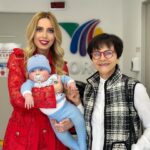 Shanik Aspe Instagram - Gracias @ventaneandouno por invitarnos a partir la rosca y presentar a mi Valentino por primera vez en televisión ❤️ Gracias por todo desde siempre @chapoypati los queremos !