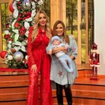 Shanik Aspe Instagram - Gracias @ventaneandouno por invitarnos a partir la rosca y presentar a mi Valentino por primera vez en televisión ❤️ Gracias por todo desde siempre @chapoypati los queremos !
