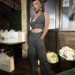 Shanola Hampton Instagram - About last night. Celebrating the launch of @thejeanniemai’s new clothing line, I love this suit! #jeanniemaixmacys