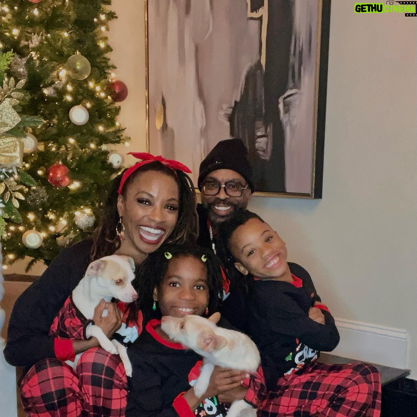 Shanola Hampton Instagram - Oh the joy of the holidays and the nearly impossible task of getting a useable annual pj photo! From my family to yours, happy all things and may you have the merriest of times with those you love!