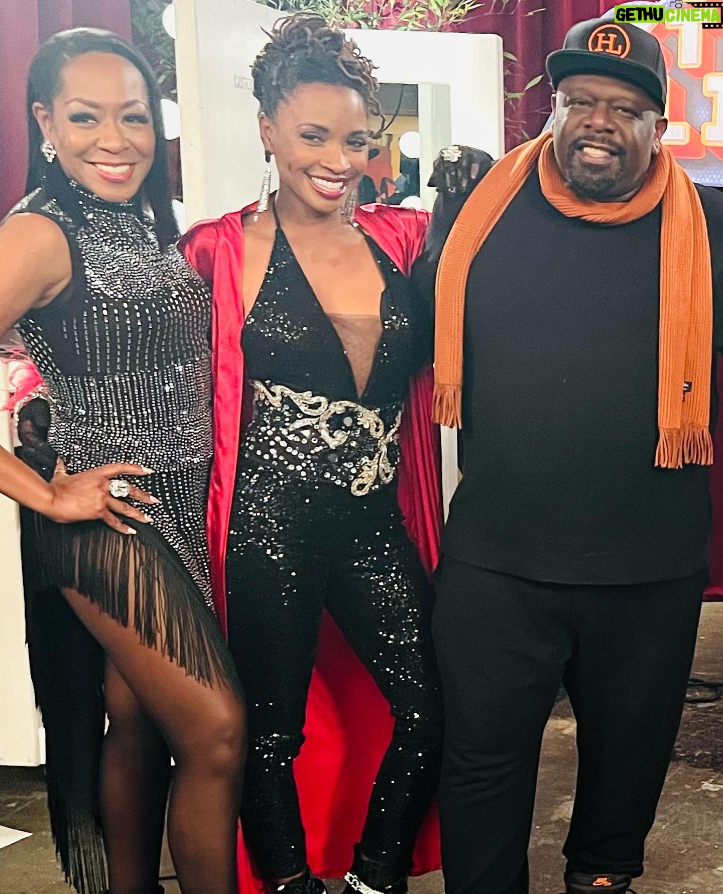Shanola Hampton Instagram - @cedtheentertainer directed tonight’s episode of @theneighborhood!!! I’m so proud of him! We went from dance rehearsals, to the recording studio. The girl group life is work!! @tichinaarnold @brelyevans