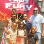 Shanola Hampton Instagram - What a fantastic family fun weekend!! Having my niece and nephews with us, made it all the sweeter! @pawsoffurymovie is not just a kids movie! So good!@paramountpics My kids faces when they realized @blippi was at the @netflix @kungfupanda event was truly priceless! Thanks to all! #summermemories #Cousinsclan #coolauntie
