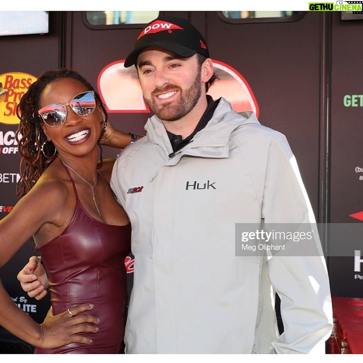 Shanola Hampton Instagram - Giant thank you to @nascar for having us yesterday! Such a great first experience for my son! Congratulations to @kylelarsonracin!! #wisepower400 #nascaromfox @gettyimages