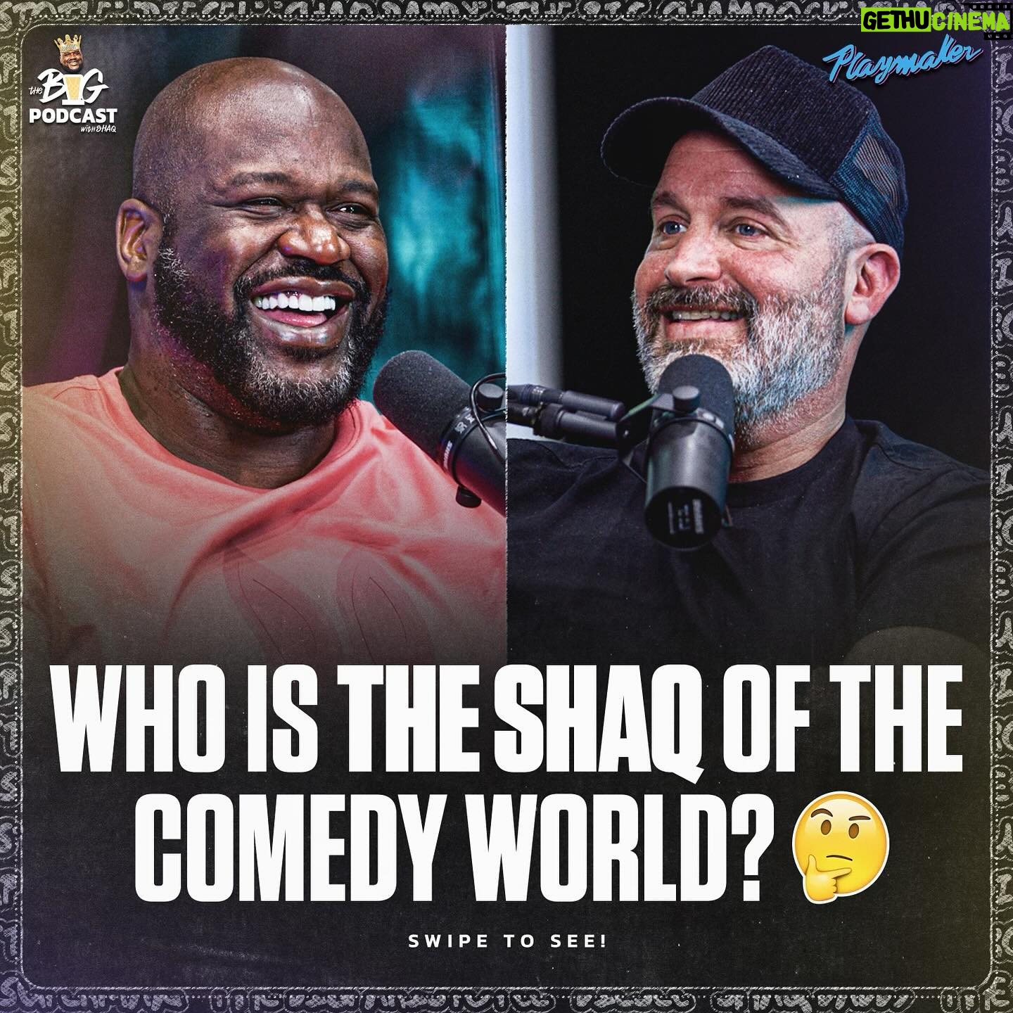 Shaquille O'Neal Instagram - Shaq says @andrewschulz is the Shaq of Comedy 👑 Follow @thebigpodwithshaq for more!
