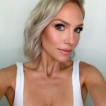 Sharna Burgess Instagram - Got glammed today and had to document it. ‘Tis a rare occasion these days. Thanks to the amazing @emmawillishmu that rocked both hair and makeup and made me feel beautiful 🤩 The last 2 are my current state. Smudged make up, oily face, lashes ripped off, no ring light and no filter. Just keepin it real. Skin has texture, wrinkles and all sorts of imperfections. Just incase instagram had you forget that 😘 Also @iheartradio LETS FREAKING GO! I’m so excited for this finally happening 🤩