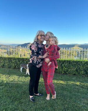 Sharna Burgess Instagram - Let me tell you about a mothers impossible dream. Her unicorn if you will..… ONE damn usable photo! I have about 300 photos of just today on my phone and these are the ONLY (barely) usable ones where we are somewhat looking in the same general direction. And almost no one is blinking. Or pulling a face. And at the same time I wouldn’t change a single thing about us. As long as I get ONE damn photo. And if you can’t beat ‘em… join ‘em :)

From mine to yours, Merry Christmas and Happy Holidays everyone 🌲✨🫶🏼

I. Am. Wiped. TF. Out. 
Also… 

Favorite Christmas to date. Heart so full. 🫶🏼