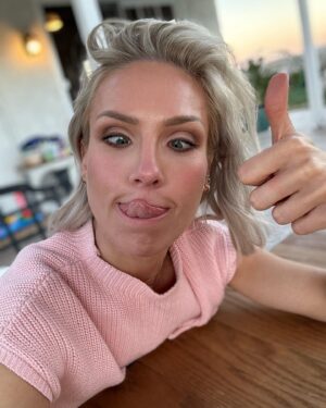 Sharna Burgess Instagram - Got glammed today and had to document it. ‘Tis a rare occasion these days. Thanks to the amazing @emmawillishmu that rocked both hair and makeup and made me feel beautiful 🤩 

The last 2 are my current state. Smudged make up, oily face, lashes ripped off, no ring light and no filter. Just keepin it real. Skin has texture, wrinkles and all sorts of imperfections. Just incase instagram had you forget that 😘

Also @iheartradio LETS FREAKING GO! I’m so excited for this finally happening 🤩
