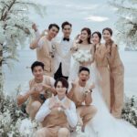 Sharon Chan Man-Chi Instagram - 謝謝你們♥️♥️ 記得半年前的一個早上 收到你的Whats app 說你要結婚了 想邀請我們出席 問我可以嗎？ 嗰一刻我真係好感動 跟住諗都冇諗 就即刻答你 我哋一齊出席 非常替你們高興😘 跟住我就即刻訂機票 同埋請假兼保守秘密 原來眨吓眼 同你已經識咗20年 2003年 我哋拍下一站彩虹認識 2023年 可以見証你哋嘅人生大事 做你嘅兄弟團 陪你娶老婆 真係好開心💕 我而家仲喺度回味緊 蘇梅島嘅點點滴滴 啲相應該有排post😆 祝福你倆 百年好合💗永結同心💗 最緊要快啲整隊足球隊!! 最後真係要讚你老婆 全個婚禮都係佢一手策劃 真係好勁👍👍 相信我哋呢班兄弟 好放心將你交俾佢 靚湯一定會好好照顧你❤️ @kennethmkm @roxannetong
